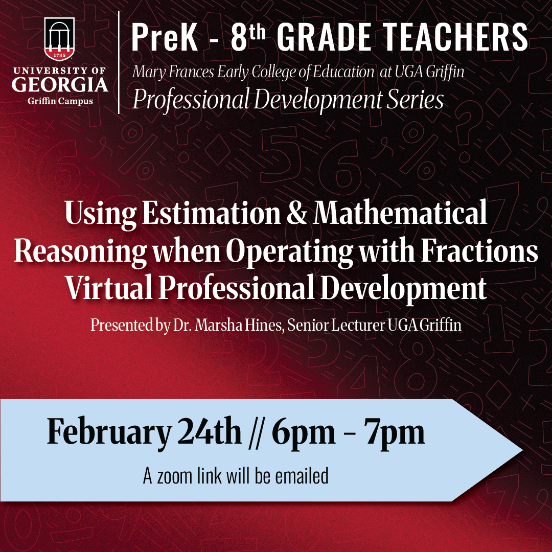 Flyer for Virtual Info Session for Pre-K - 8th Grade Math Teachers